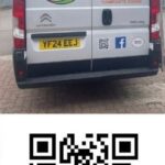 Company Van and QR code